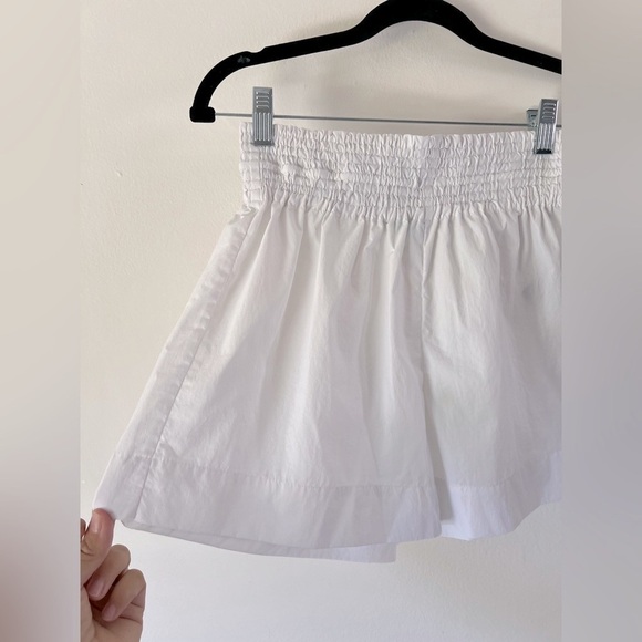 J.Crew White Pull-On Elastic Waist Smocked Beach Shorts Size XS - Picture 5 of 8